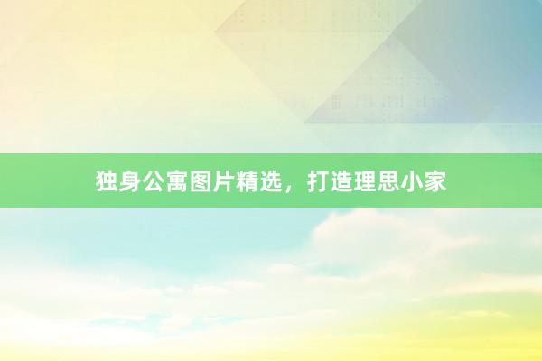 独身公寓图片精选，打造理思小家